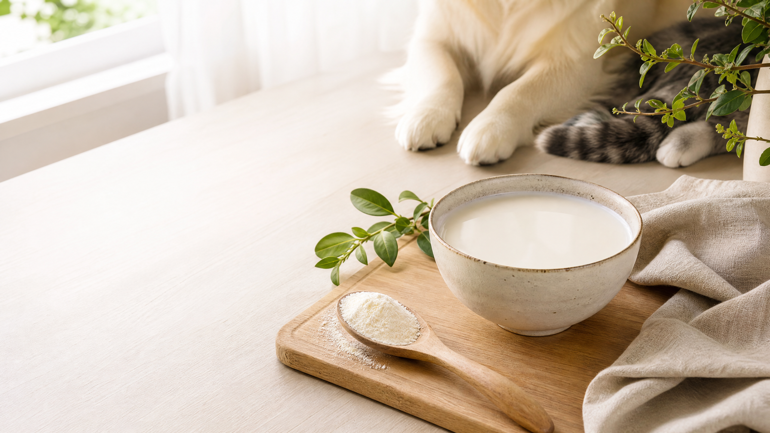 犬猫の水分補給と毎日のごはんに。ヤギミルクを“やさしい栄養習慣”として取り入れる方法