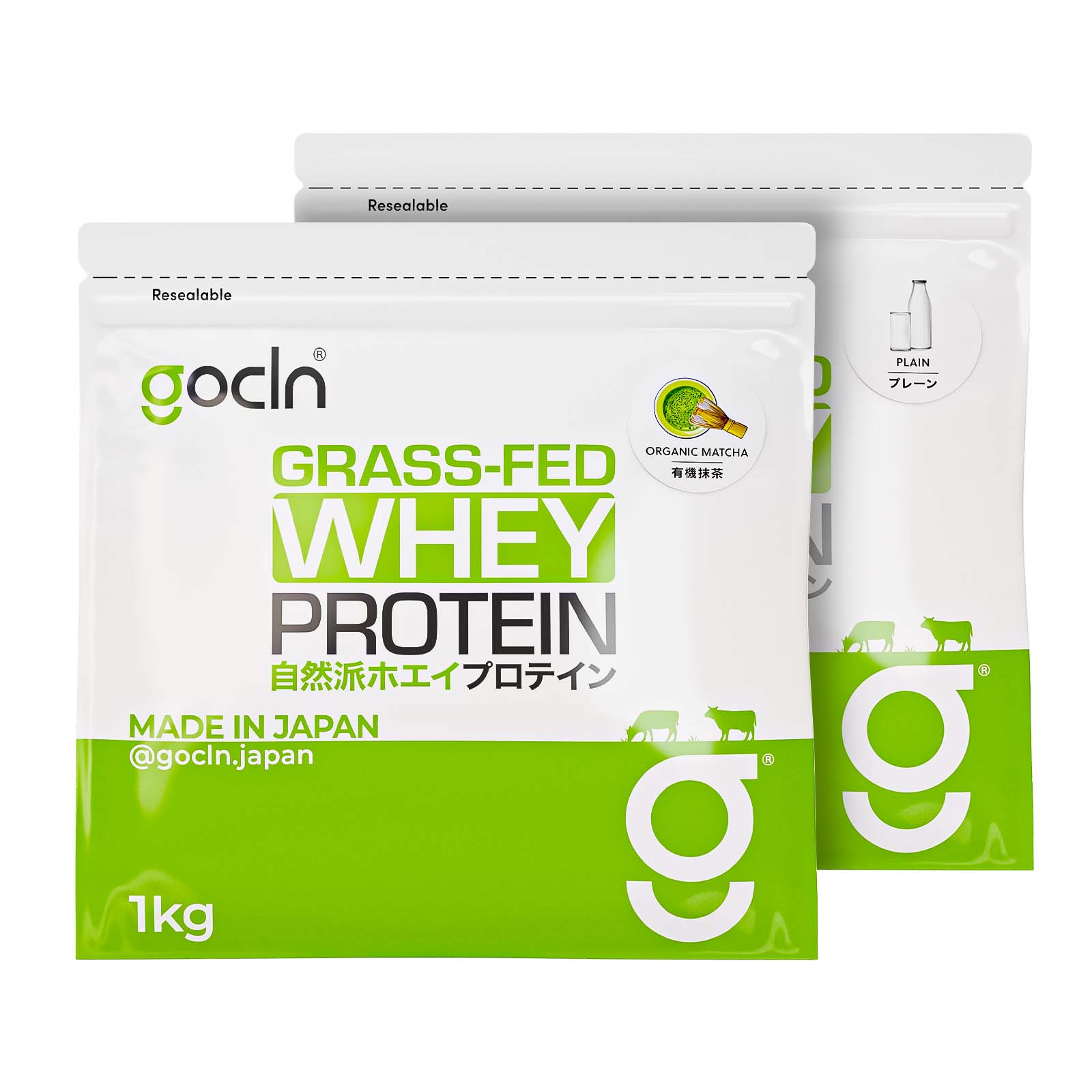 【定期購入専用】グラスフェッド自然派ホエイプロテイン 2個セット 合計 2000g - Fuji Organics