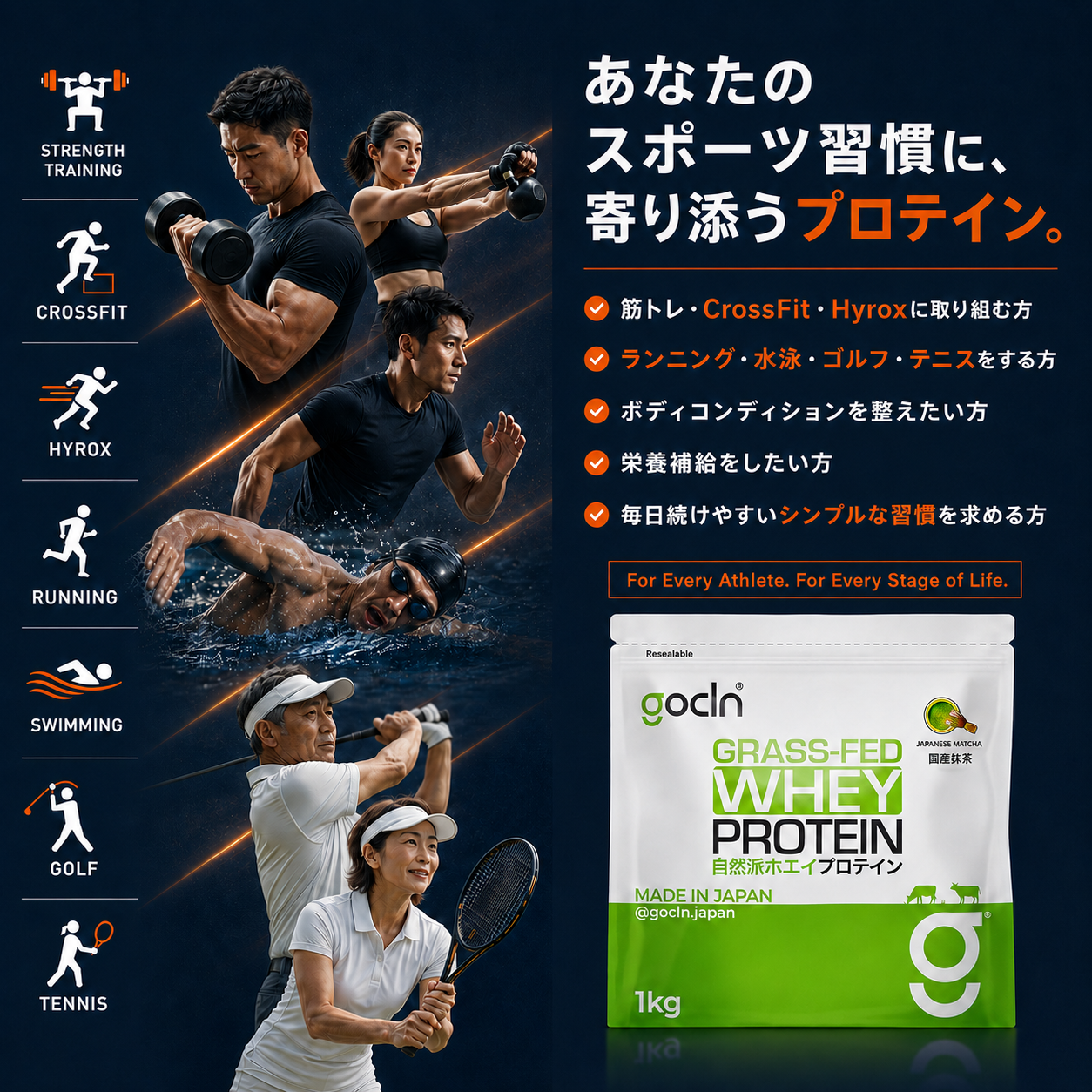 世界最高品質グラスフェッド自然派ホエイプロテイン 1000g - gocln